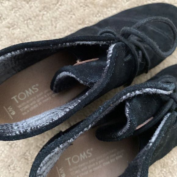 TOMS Desert Taupe Wedge Ankle Booties Shoes Suede Leather‎ Women's Size 8.5 - Picture 8 of 8